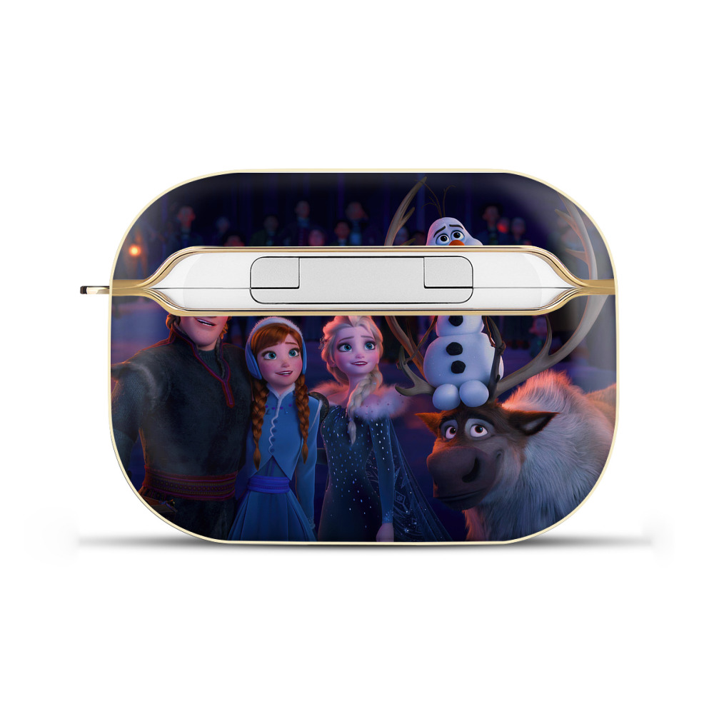 （画像用） アナと雪の女王 アンナ エルサ Frozen Anna Elsa 【AirPods Pro用】ハードシェル保護ケース｜耐衝撃・防指紋・カラビナ付き商品仕様