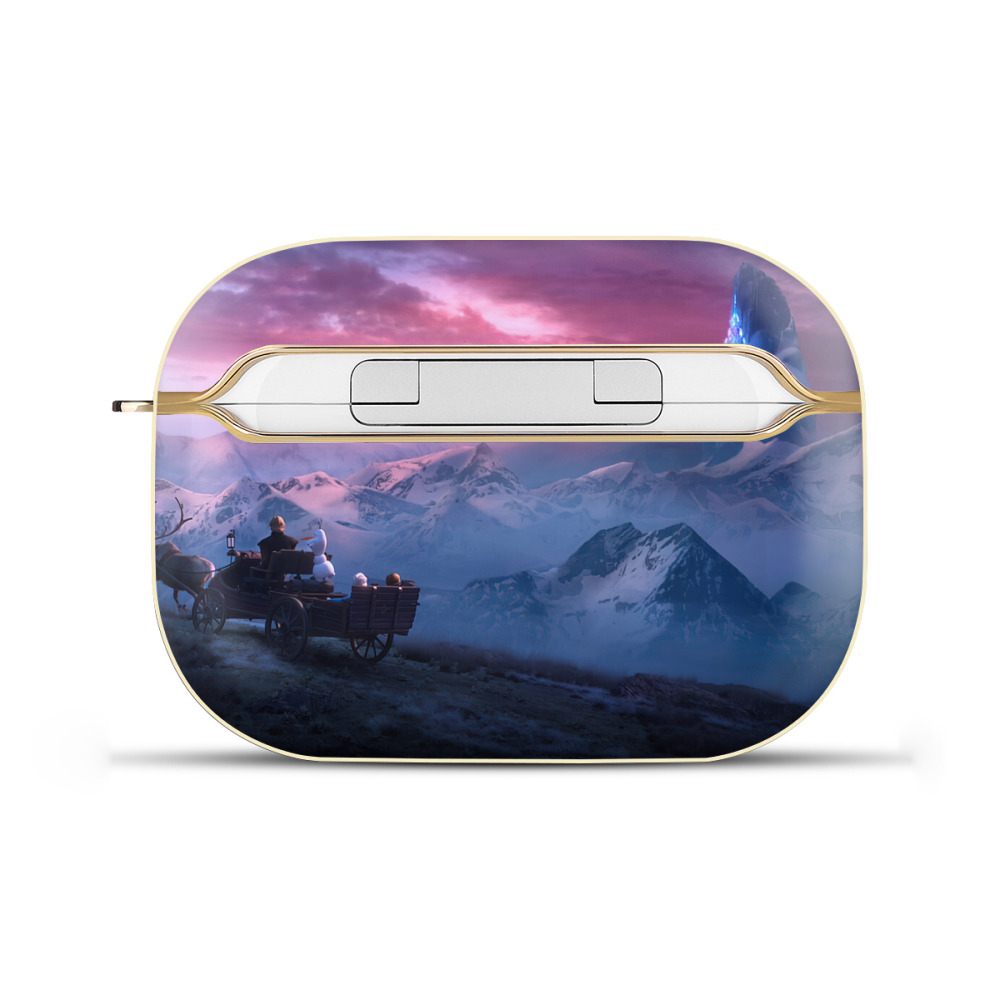 （画像用） アナと雪の女王 アンナ エルサ Frozen Anna Elsa 【AirPods Pro用】ハードシェル保護ケース｜耐衝撃・防指紋・カラビナ付き商品仕様