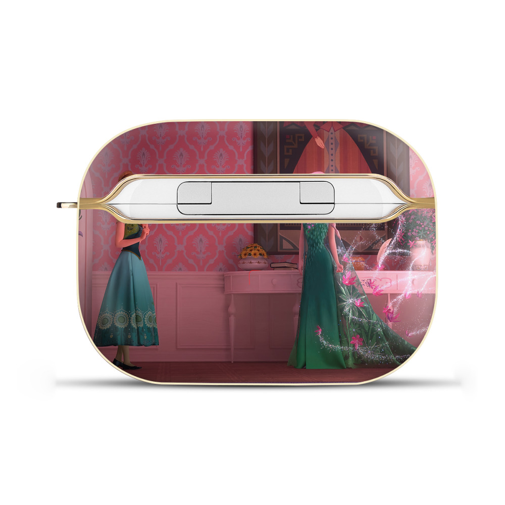 （画像用） アナと雪の女王 アンナ エルサ Frozen Anna Elsa 【AirPods Pro用】ハードシェル保護ケース｜耐衝撃・防指紋・カラビナ付き商品仕様