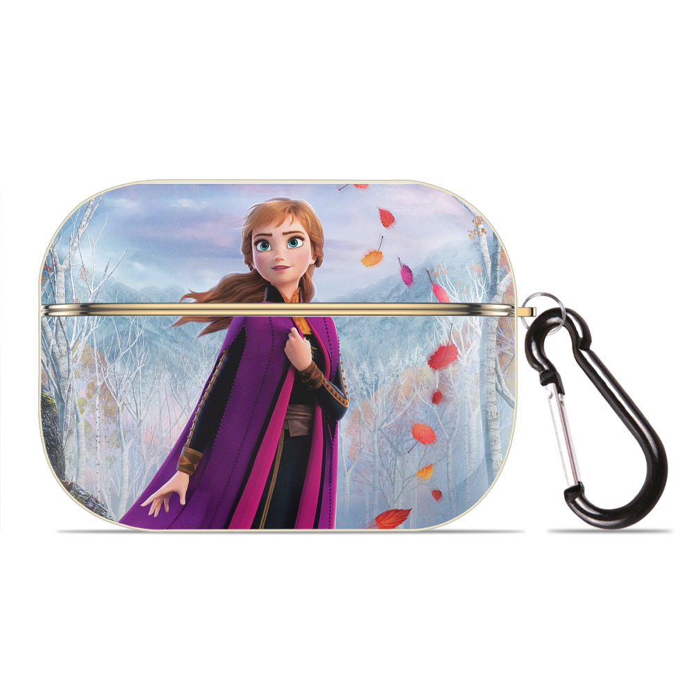（画像用） アナと雪の女王 アンナ エルサ Frozen Anna Elsa 【AirPods Pro用】ハードシェル保護ケース｜耐衝撃・防指紋・カラビナ付き商品仕様