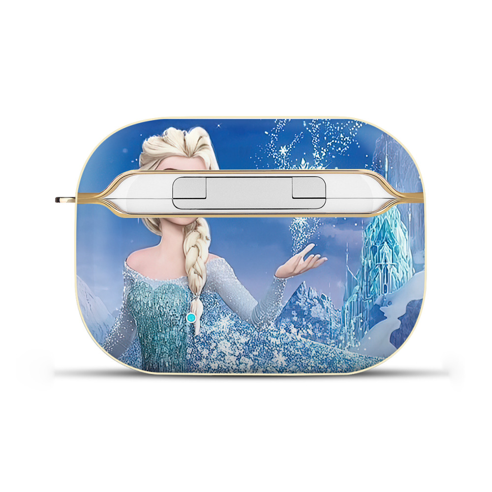 （画像用） アナと雪の女王 アンナ エルサ Frozen Anna Elsa 【AirPods Pro用】ハードシェル保護ケース｜耐衝撃・防指紋・カラビナ付き商品仕様