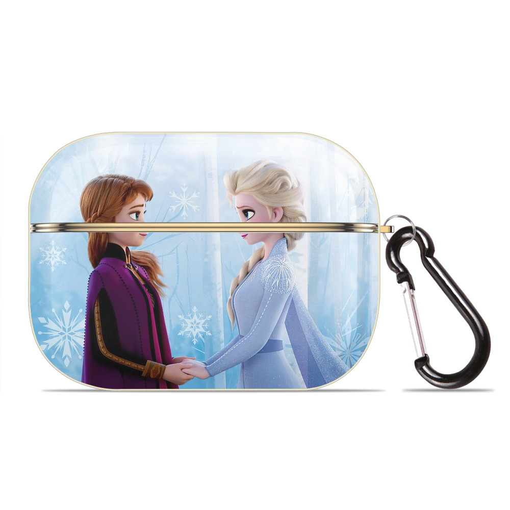 （画像用） アナと雪の女王 アンナ エルサ Frozen Anna Elsa 【AirPods Pro用】ハードシェル保護ケース｜耐衝撃・防指紋・カラビナ付き商品仕様