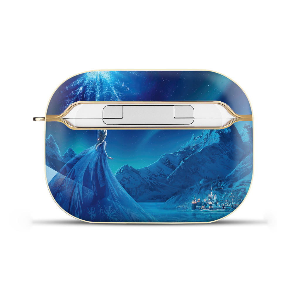 （画像用） アナと雪の女王 アンナ エルサ Frozen Anna Elsa 【AirPods Pro用】ハードシェル保護ケース｜耐衝撃・防指紋・カラビナ付き商品仕様