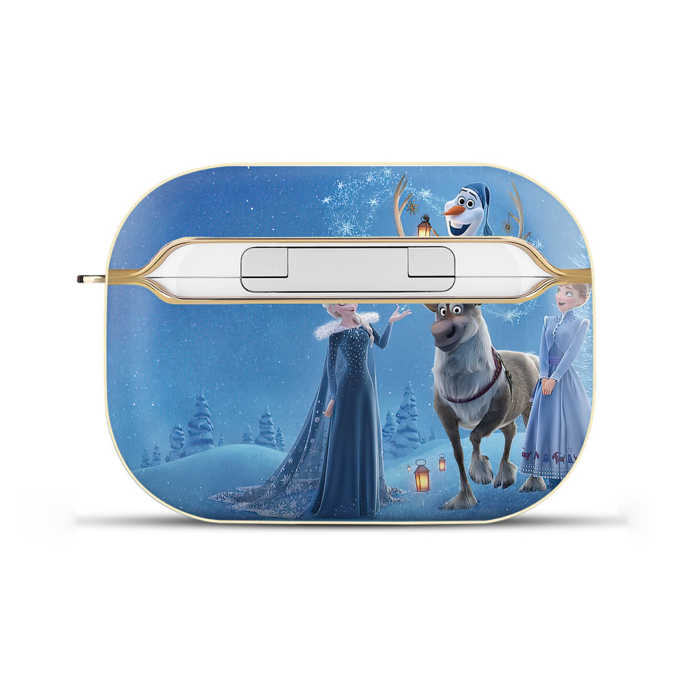 （画像用） アナと雪の女王 アンナ エルサ Frozen Anna Elsa 【AirPods Pro用】ハードシェル保護ケース｜耐衝撃・防指紋・カラビナ付き商品仕様