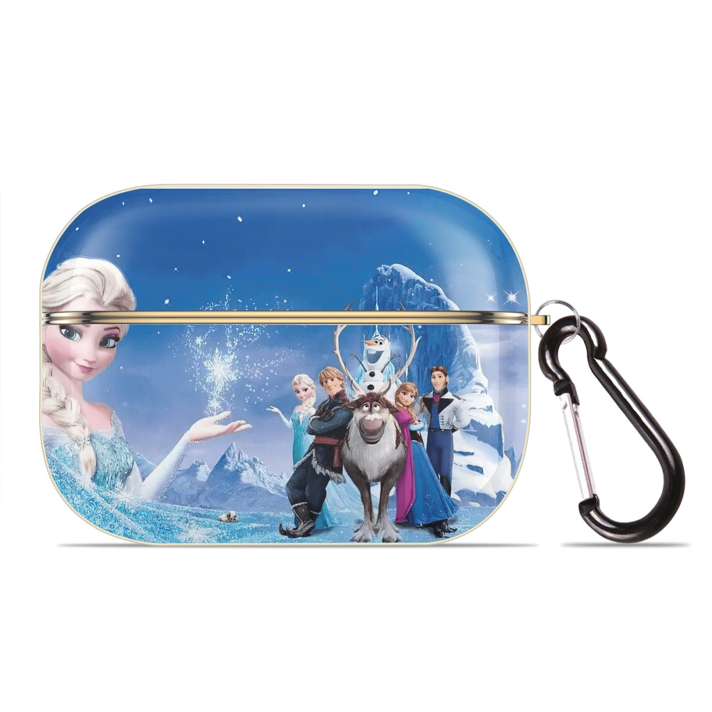 （画像用） アナと雪の女王 アンナ エルサ Frozen Anna Elsa 【AirPods Pro用】ハードシェル保護ケース｜耐衝撃・防指紋・カラビナ付き商品仕様