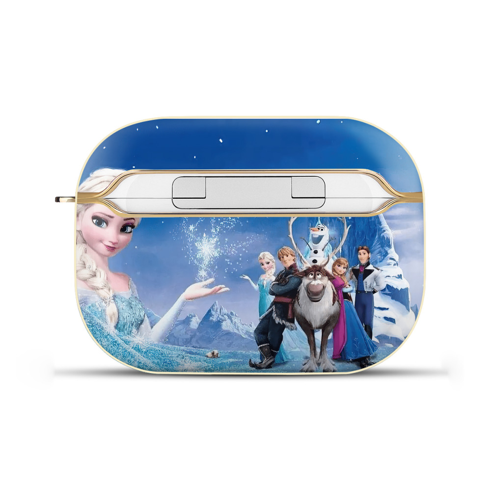 （画像用） アナと雪の女王 アンナ エルサ Frozen Anna Elsa 【AirPods Pro用】ハードシェル保護ケース｜耐衝撃・防指紋・カラビナ付き商品仕様
