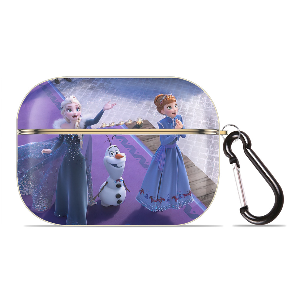 （画像用） アナと雪の女王 アンナ エルサ Frozen Anna Elsa 【AirPods Pro用】ハードシェル保護ケース｜耐衝撃・防指紋・カラビナ付き商品仕様