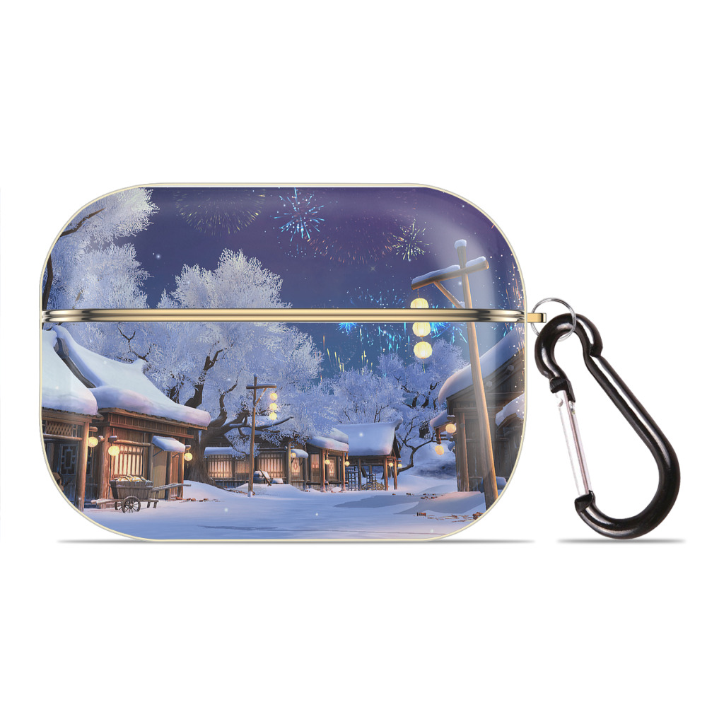 （画像用） アナと雪の女王 アンナ エルサ Frozen Anna Elsa 【AirPods Pro用】ハードシェル保護ケース｜耐衝撃・防指紋・カラビナ付き商品仕様