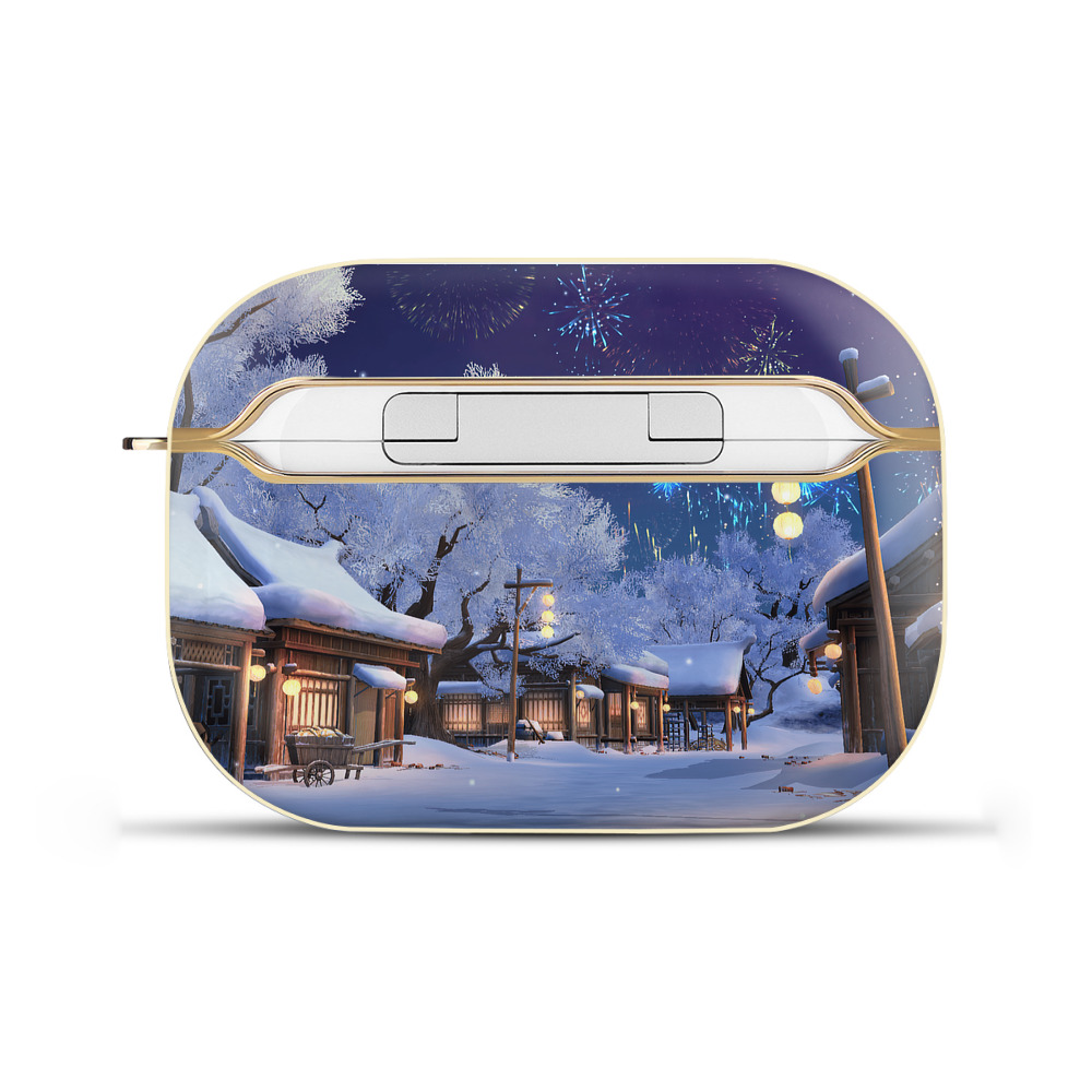（画像用） アナと雪の女王 アンナ エルサ Frozen Anna Elsa 【AirPods Pro用】ハードシェル保護ケース｜耐衝撃・防指紋・カラビナ付き商品仕様