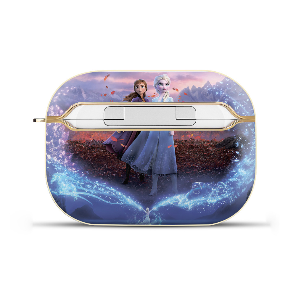 （画像用） アナと雪の女王 アンナ エルサ Frozen Anna Elsa 【AirPods Pro用】ハードシェル保護ケース｜耐衝撃・防指紋・カラビナ付き商品仕様