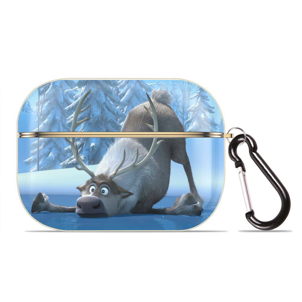 （画像用） アナと雪の女王 アンナ エルサ Frozen Anna Elsa 【AirPods Pro用】ハードシェル保護ケース｜耐衝撃・防指紋・カラビナ付き商品仕様
