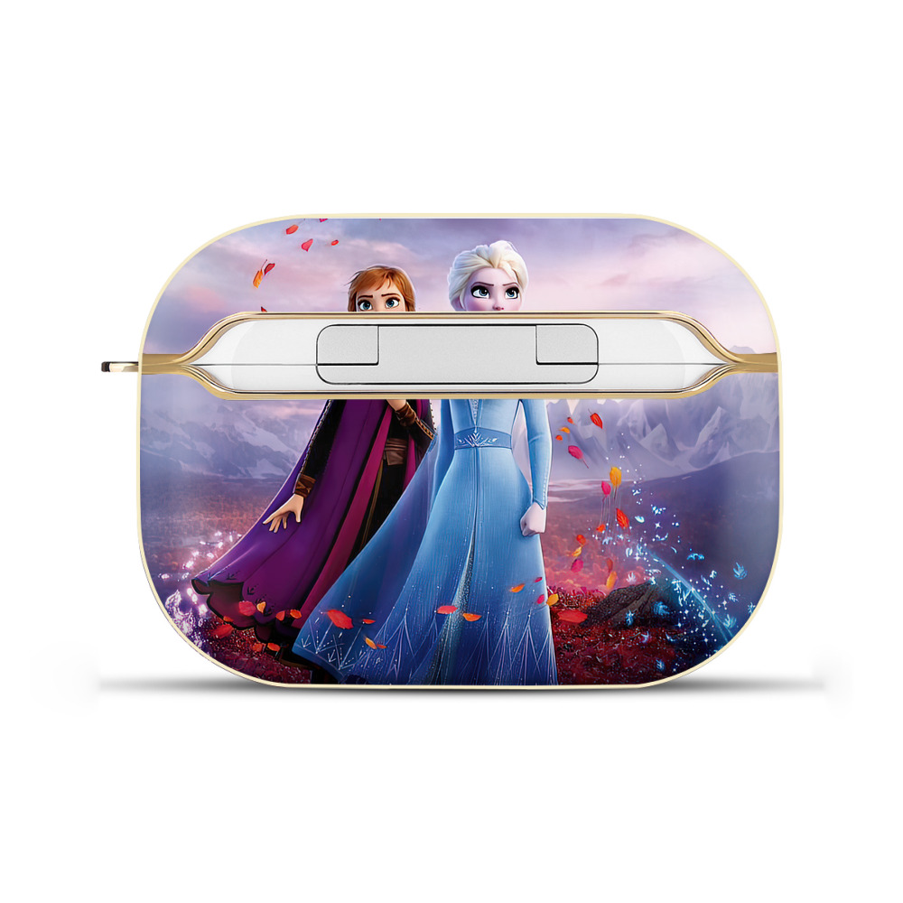（画像用） アナと雪の女王 アンナ エルサ Frozen Anna Elsa 【AirPods Pro用】ハードシェル保護ケース｜耐衝撃・防指紋・カラビナ付き商品仕様