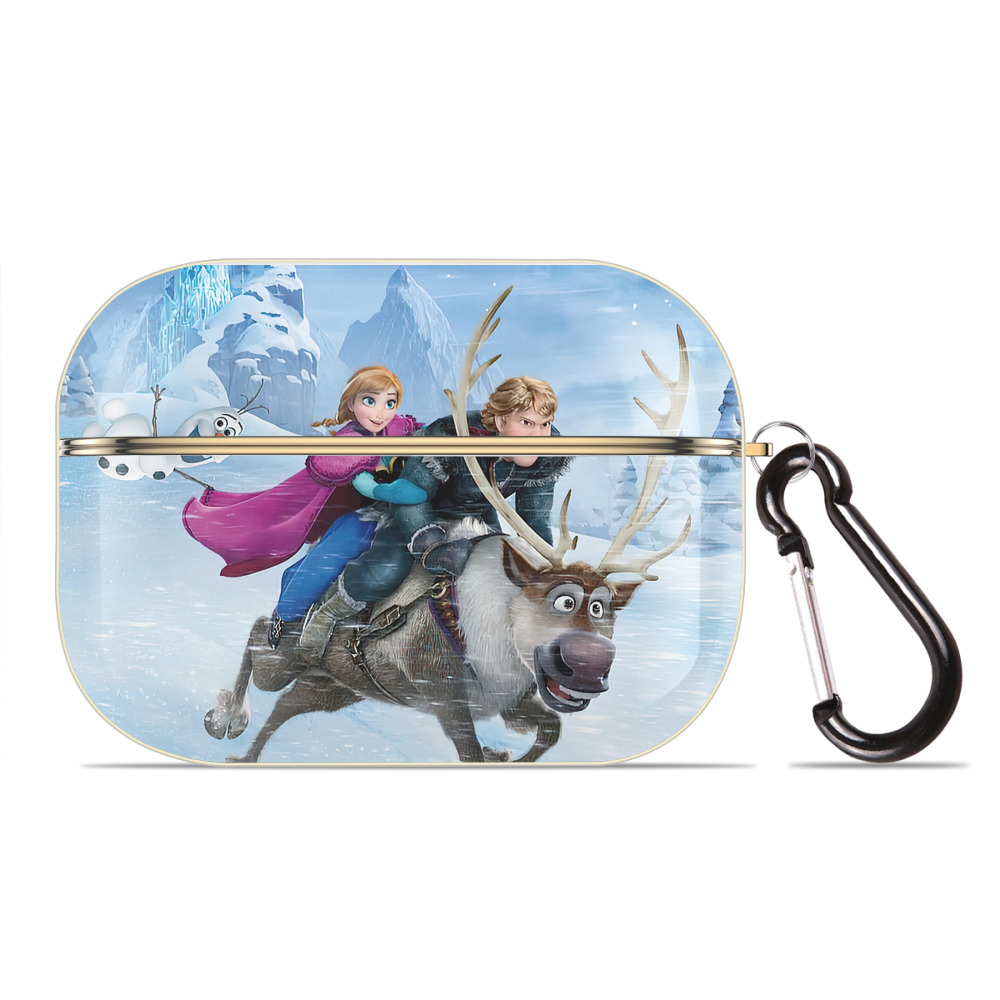 （画像用） アナと雪の女王 アンナ エルサ Frozen Anna Elsa 【AirPods Pro用】ハードシェル保護ケース｜耐衝撃・防指紋・カラビナ付き商品仕様