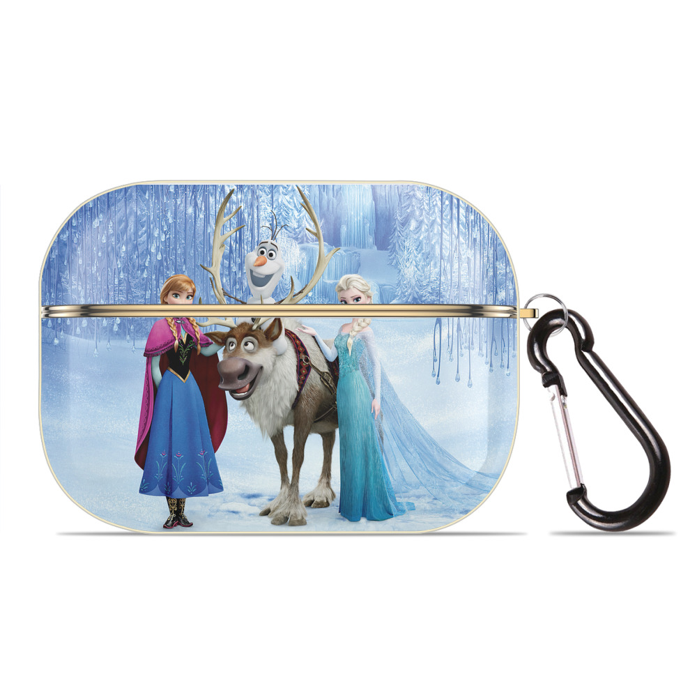 （画像用） アナと雪の女王 アンナ エルサ Frozen Anna Elsa 【AirPods Pro用】ハードシェル保護ケース｜耐衝撃・防指紋・カラビナ付き商品仕様
