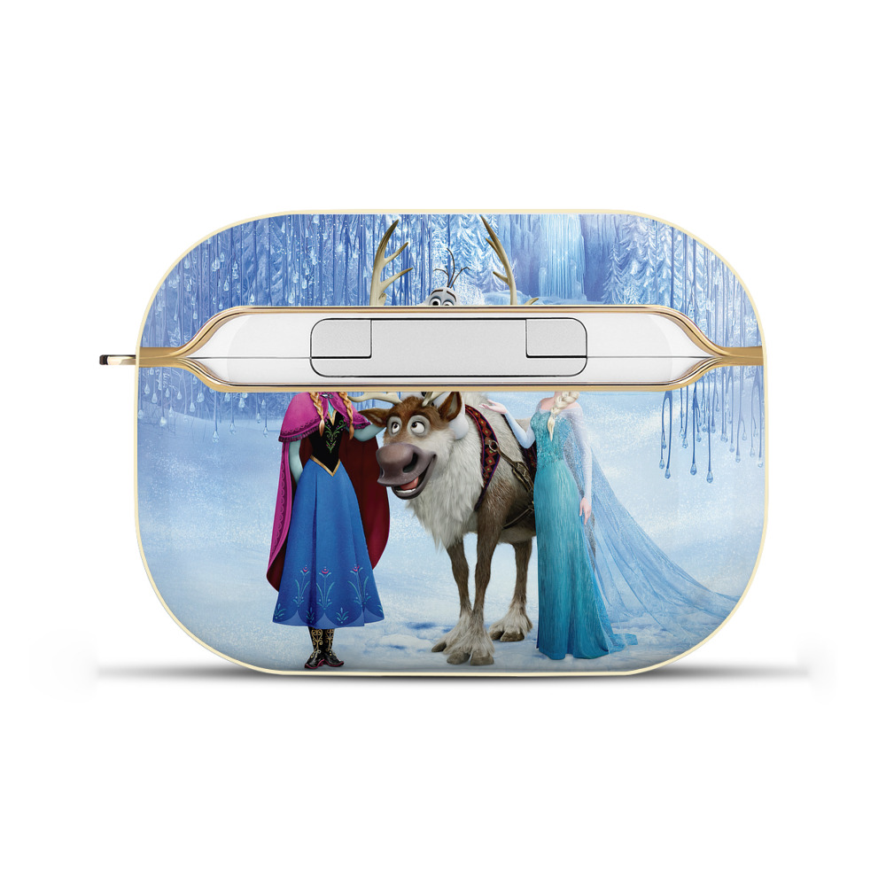 （画像用） アナと雪の女王 アンナ エルサ Frozen Anna Elsa 【AirPods Pro用】ハードシェル保護ケース｜耐衝撃・防指紋・カラビナ付き商品仕様