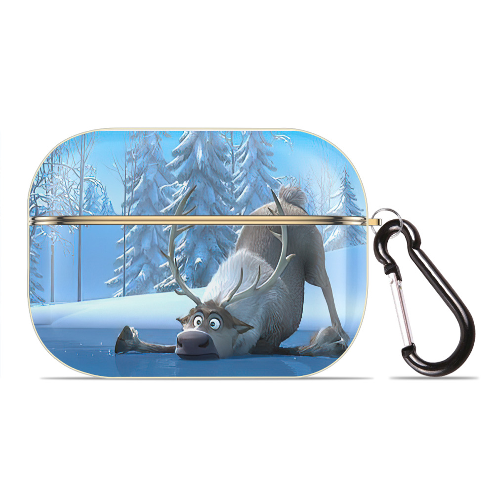 （画像用） アナと雪の女王 アンナ エルサ Frozen Anna Elsa 【AirPods Pro用】ハードシェル保護ケース｜耐衝撃・防指紋・カラビナ付き商品仕様