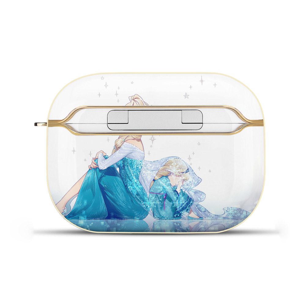 （画像用） アナと雪の女王 アンナ エルサ Frozen Anna Elsa 【AirPods Pro用】ハードシェル保護ケース｜耐衝撃・防指紋・カラビナ付き商品仕様