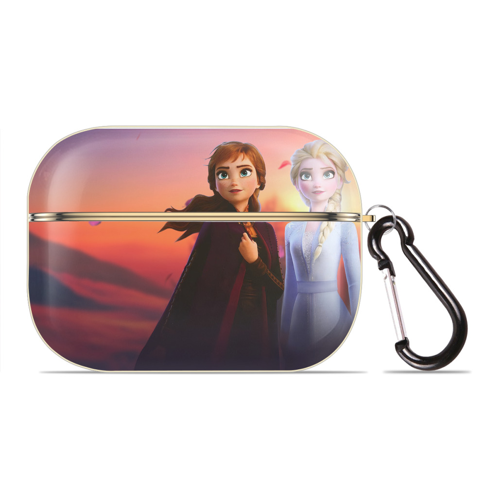 （画像用） アナと雪の女王 アンナ エルサ Frozen Anna Elsa 【AirPods Pro用】ハードシェル保護ケース｜耐衝撃・防指紋・カラビナ付き商品仕様