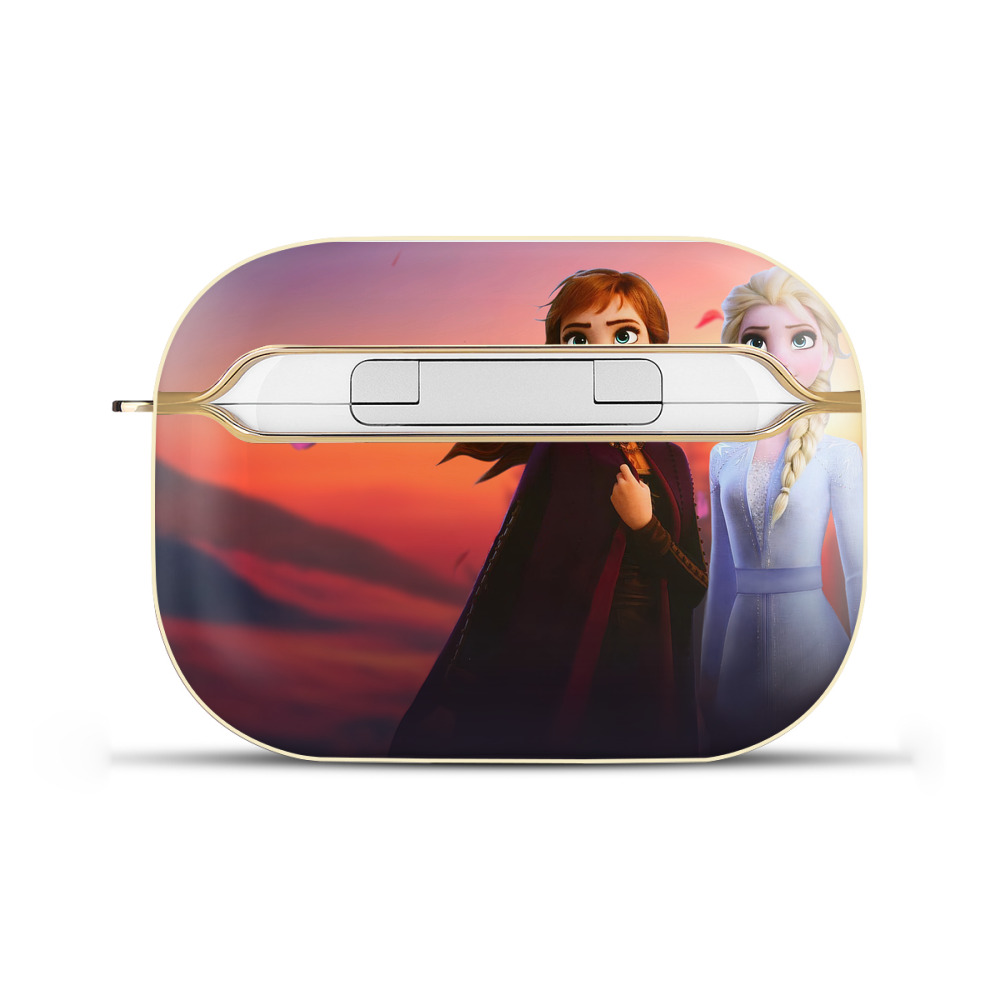 （画像用） アナと雪の女王 アンナ エルサ Frozen Anna Elsa 【AirPods Pro用】ハードシェル保護ケース｜耐衝撃・防指紋・カラビナ付き商品仕様