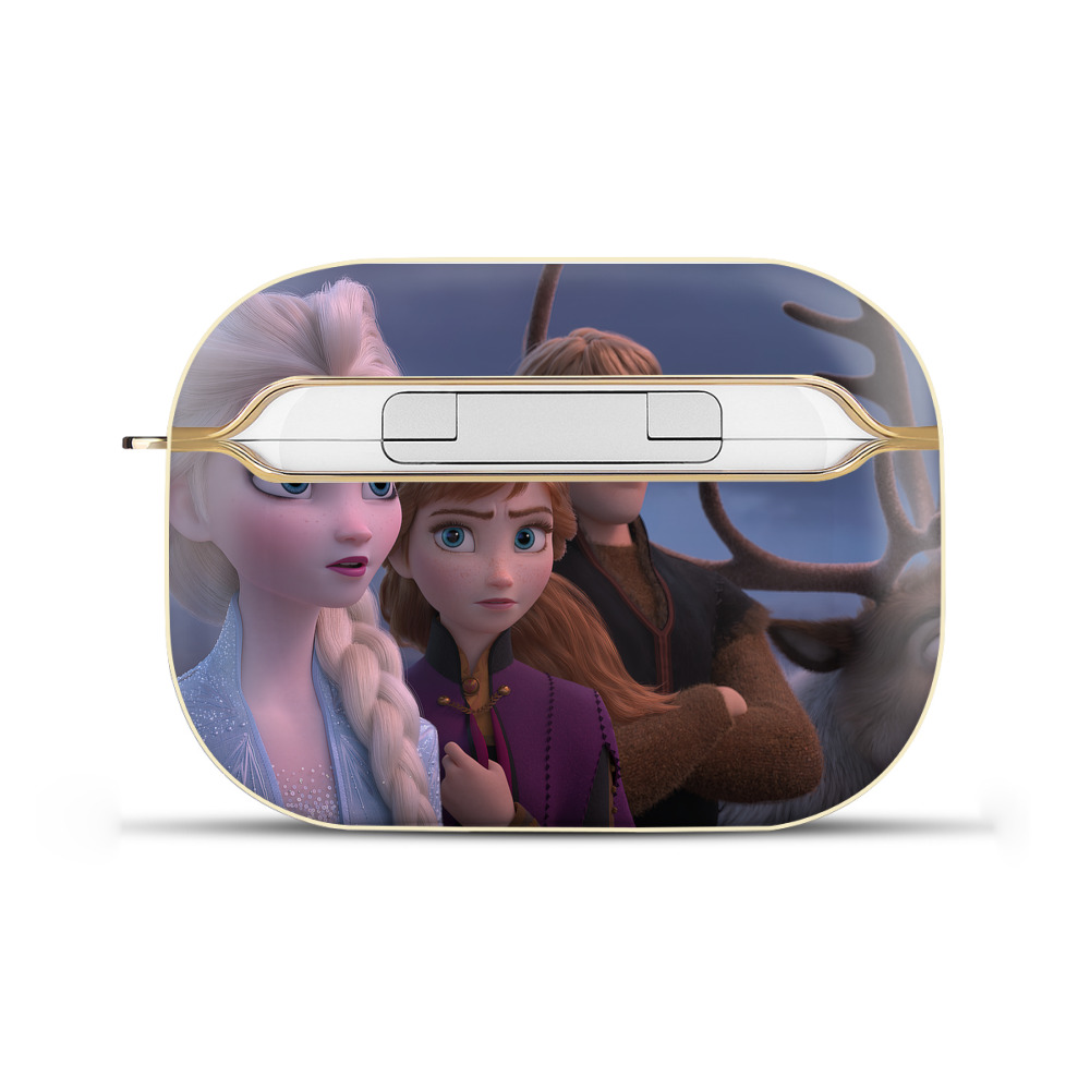 （画像用） アナと雪の女王 アンナ エルサ Frozen Anna Elsa 【AirPods Pro用】ハードシェル保護ケース｜耐衝撃・防指紋・カラビナ付き商品仕様