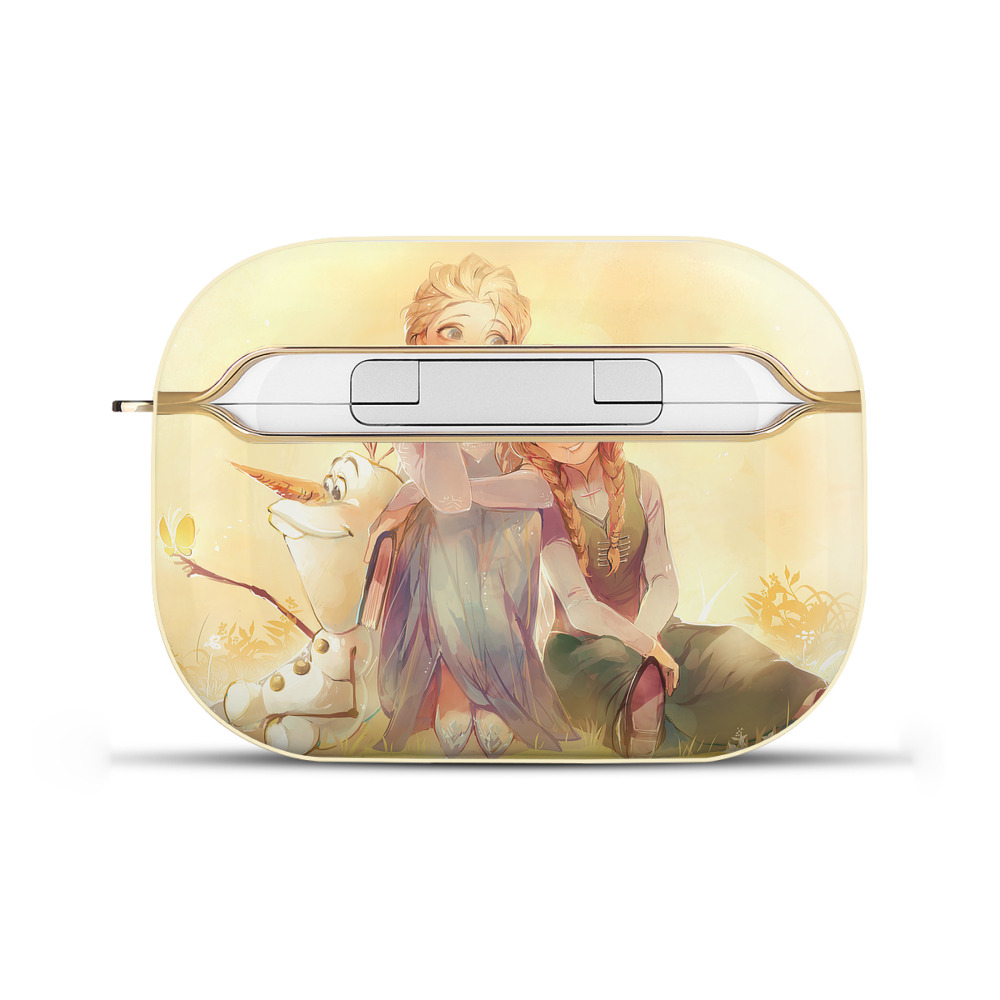 （画像用） アナと雪の女王 アンナ エルサ Frozen Anna Elsa 【AirPods Pro用】ハードシェル保護ケース｜耐衝撃・防指紋・カラビナ付き商品仕様