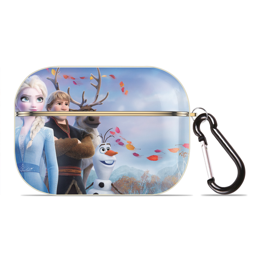 （画像用） アナと雪の女王 アンナ エルサ Frozen Anna Elsa 【AirPods Pro用】ハードシェル保護ケース｜耐衝撃・防指紋・カラビナ付き商品仕様