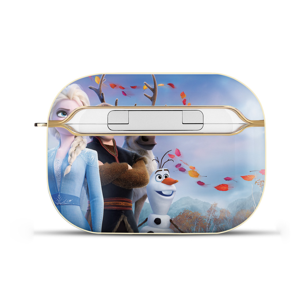 （画像用） アナと雪の女王 アンナ エルサ Frozen Anna Elsa 【AirPods Pro用】ハードシェル保護ケース｜耐衝撃・防指紋・カラビナ付き商品仕様