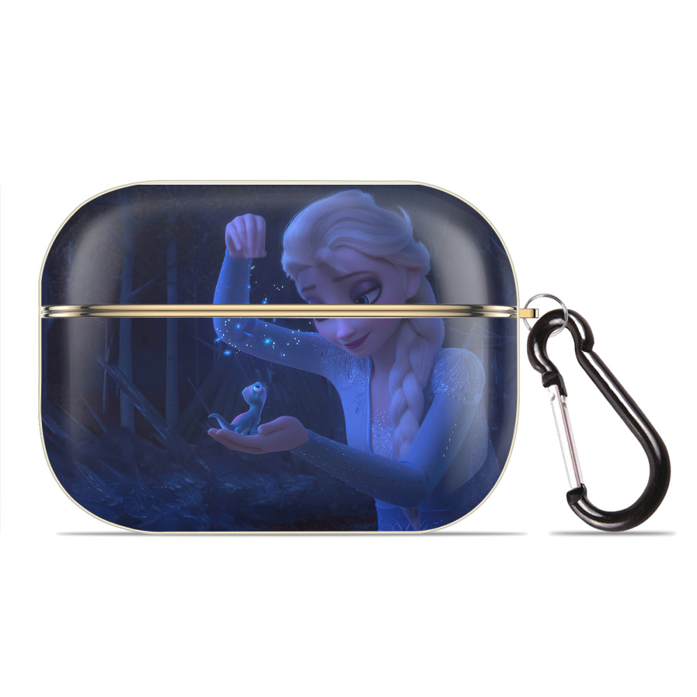 （画像用） アナと雪の女王 アンナ エルサ Frozen Anna Elsa 【AirPods Pro用】ハードシェル保護ケース｜耐衝撃・防指紋・カラビナ付き商品仕様