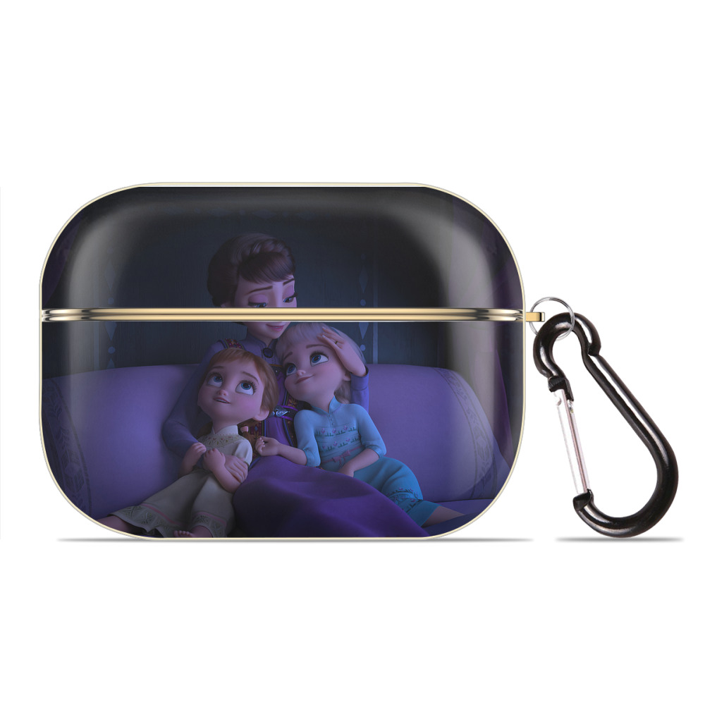 （画像用） アナと雪の女王 アンナ エルサ Frozen Anna Elsa 【AirPods Pro用】ハードシェル保護ケース｜耐衝撃・防指紋・カラビナ付き商品仕様