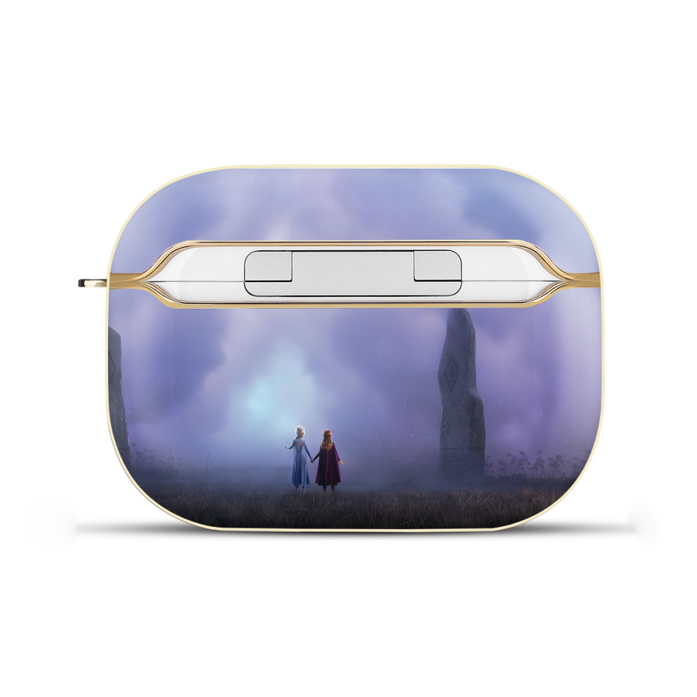 （画像用） アナと雪の女王 アンナ エルサ Frozen Anna Elsa 【AirPods Pro用】ハードシェル保護ケース｜耐衝撃・防指紋・カラビナ付き商品仕様