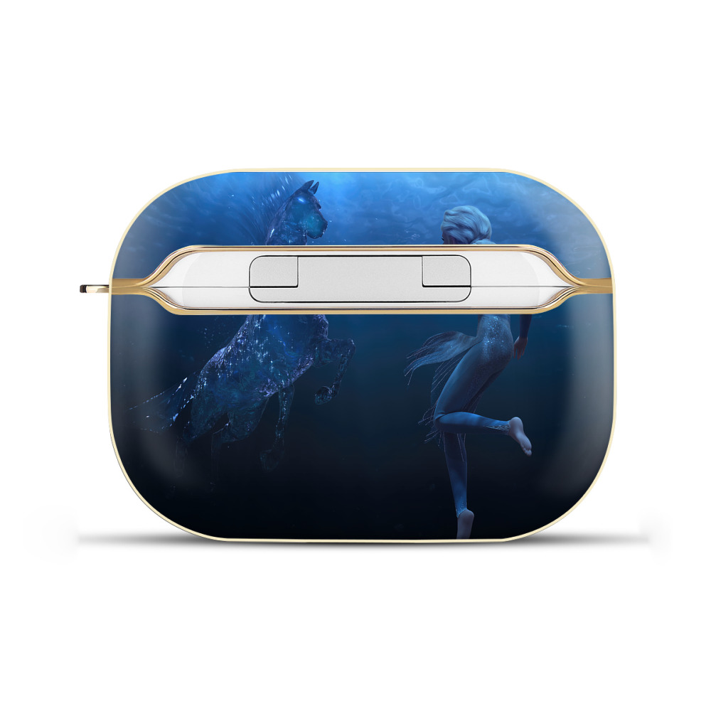 （画像用） アナと雪の女王 アンナ エルサ Frozen Anna Elsa 【AirPods Pro用】ハードシェル保護ケース｜耐衝撃・防指紋・カラビナ付き商品仕様