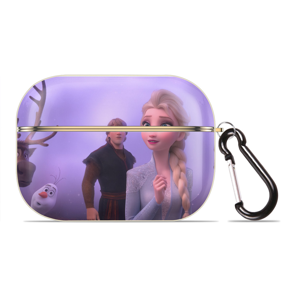 （画像用） アナと雪の女王 アンナ エルサ Frozen Anna Elsa 【AirPods Pro用】ハードシェル保護ケース｜耐衝撃・防指紋・カラビナ付き商品仕様