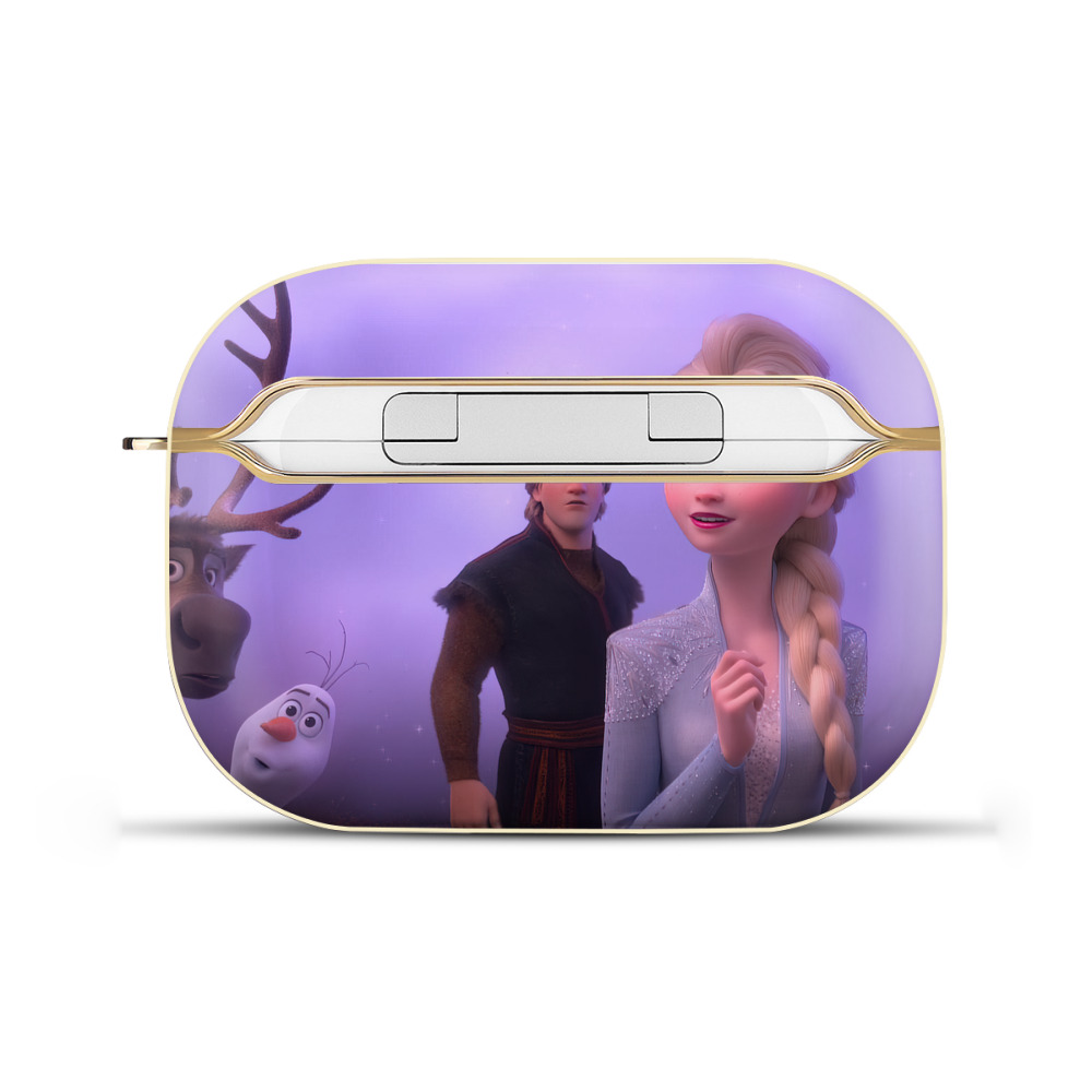 （画像用） アナと雪の女王 アンナ エルサ Frozen Anna Elsa 【AirPods Pro用】ハードシェル保護ケース｜耐衝撃・防指紋・カラビナ付き商品仕様