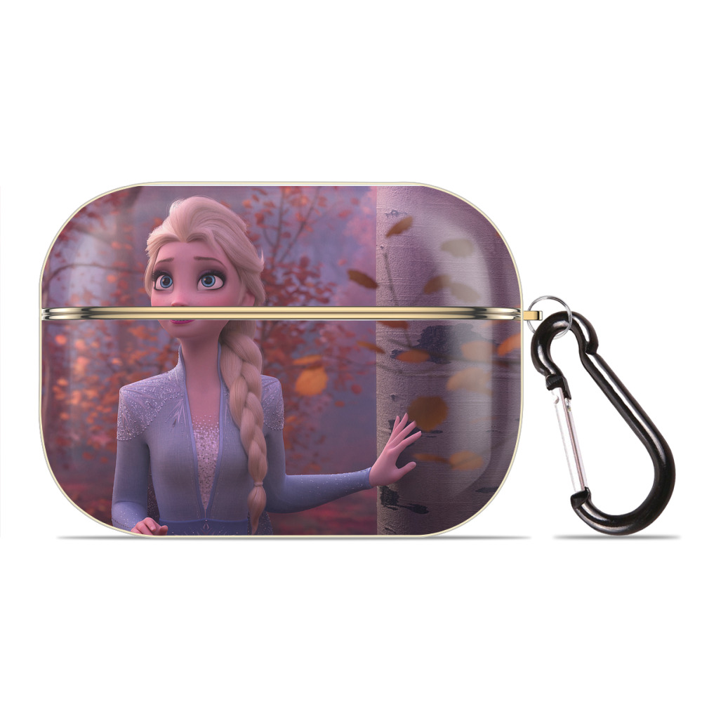 （画像用） アナと雪の女王 アンナ エルサ Frozen Anna Elsa 【AirPods Pro用】ハードシェル保護ケース｜耐衝撃・防指紋・カラビナ付き商品仕様