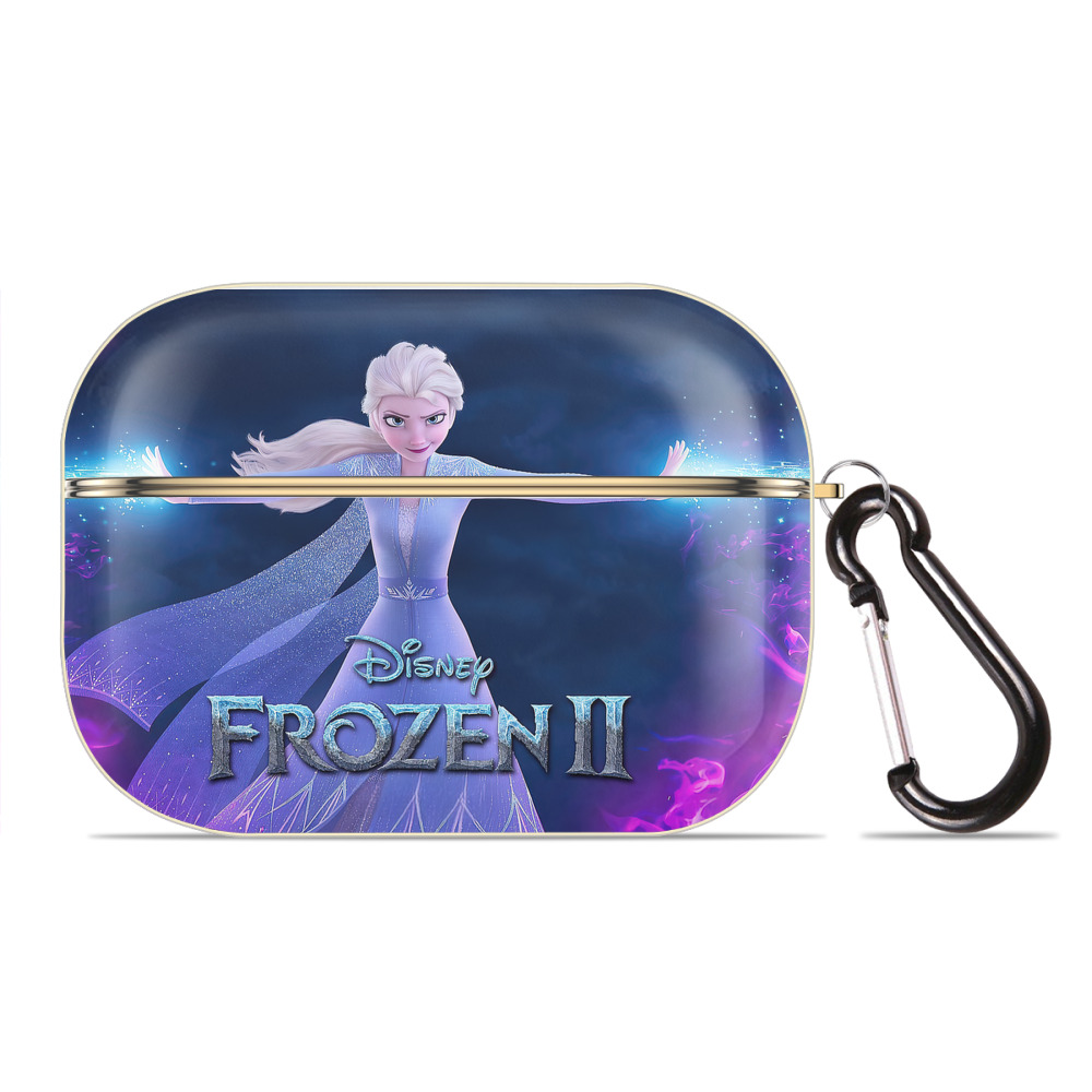 （画像用） アナと雪の女王 アンナ エルサ Frozen Anna Elsa 【AirPods Pro用】ハードシェル保護ケース｜耐衝撃・防指紋・カラビナ付き商品仕様