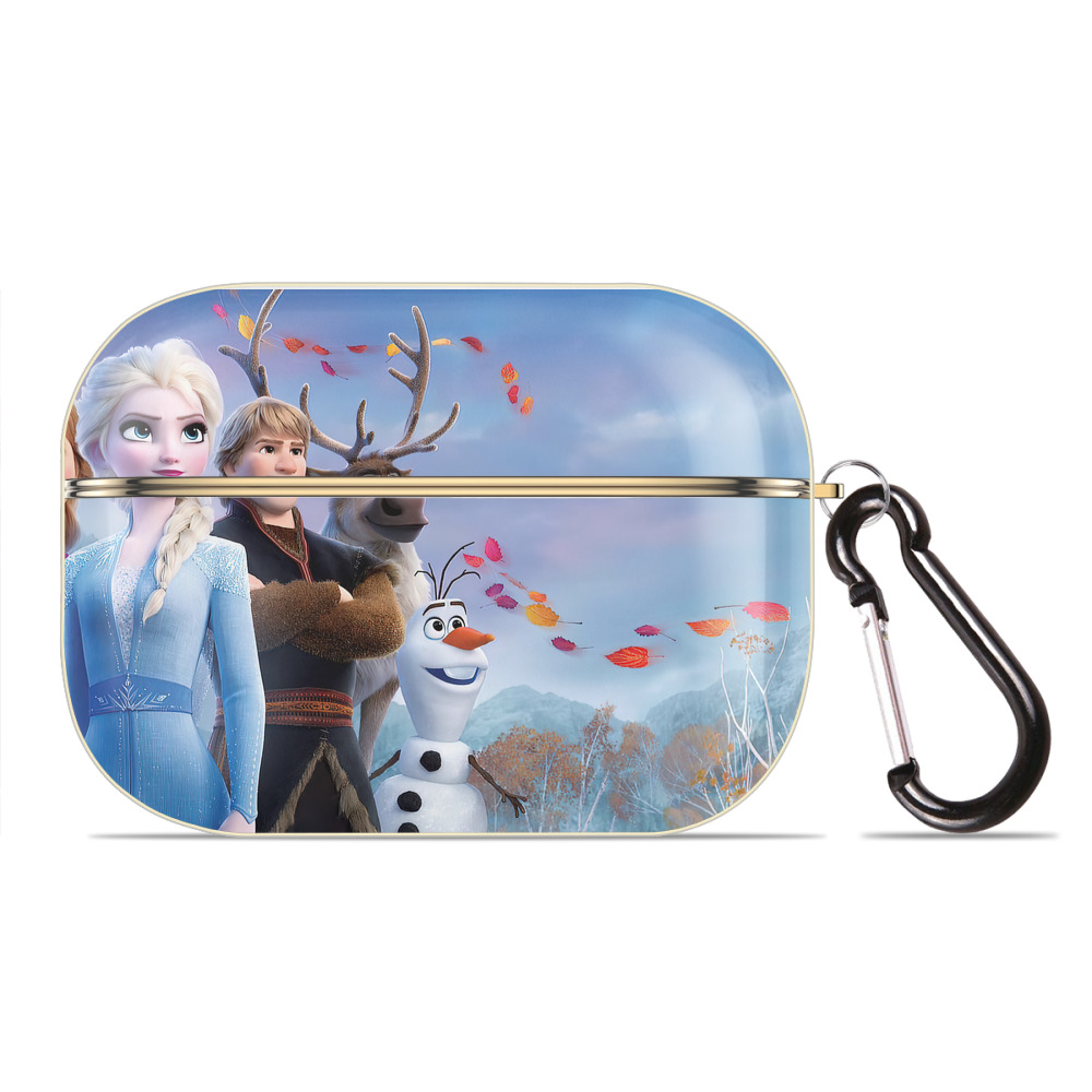 （画像用） アナと雪の女王 アンナ エルサ Frozen Anna Elsa 【AirPods Pro用】ハードシェル保護ケース｜耐衝撃・防指紋・カラビナ付き商品仕様