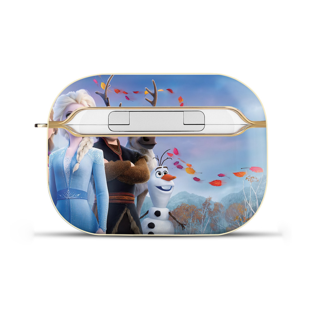 （画像用） アナと雪の女王 アンナ エルサ Frozen Anna Elsa 【AirPods Pro用】ハードシェル保護ケース｜耐衝撃・防指紋・カラビナ付き商品仕様