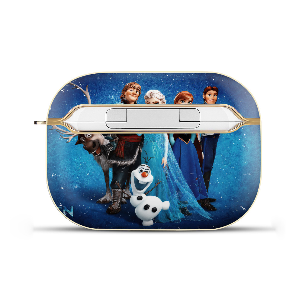 （画像用） アナと雪の女王 アンナ エルサ Frozen Anna Elsa 【AirPods Pro用】ハードシェル保護ケース｜耐衝撃・防指紋・カラビナ付き商品仕様