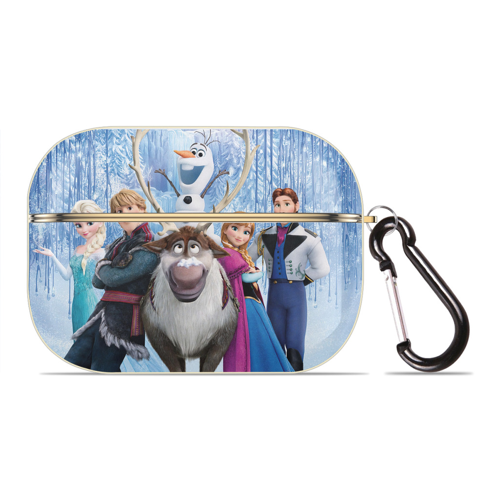 （画像用） アナと雪の女王 アンナ エルサ Frozen Anna Elsa 【AirPods Pro用】ハードシェル保護ケース｜耐衝撃・防指紋・カラビナ付き商品仕様