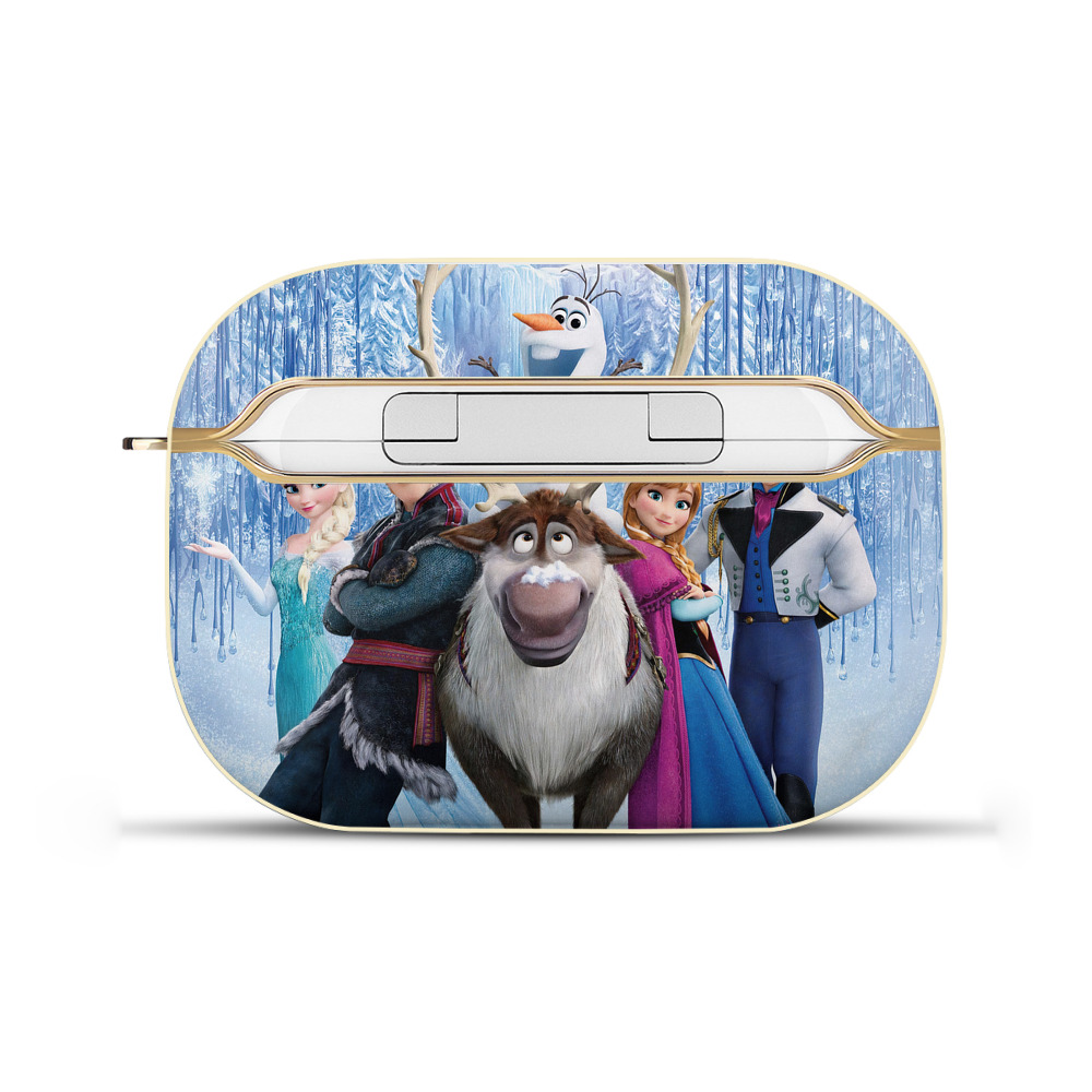 （画像用） アナと雪の女王 アンナ エルサ Frozen Anna Elsa 【AirPods Pro用】ハードシェル保護ケース｜耐衝撃・防指紋・カラビナ付き商品仕様