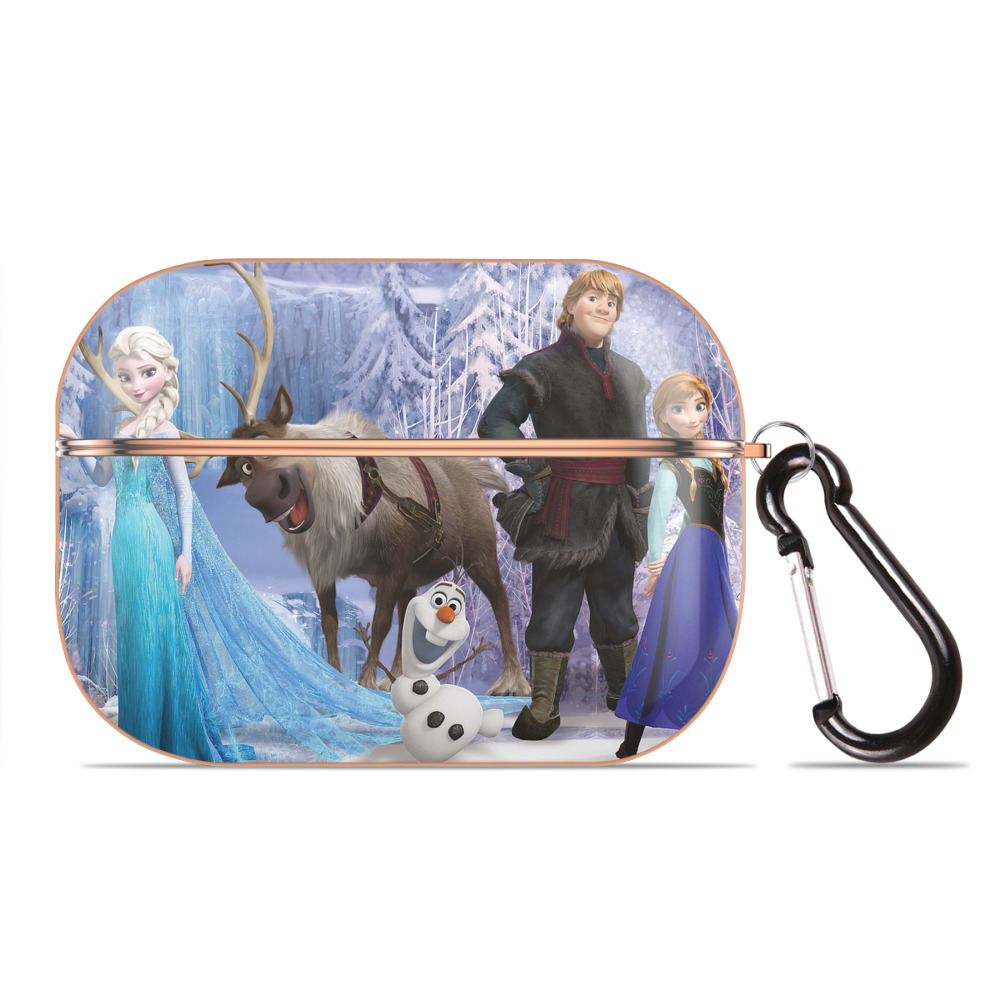 （画像用） アナと雪の女王 アンナ エルサ Frozen Anna Elsa 【AirPods Pro用】ハードシェル保護ケース｜耐衝撃・防指紋・カラビナ付き商品仕様