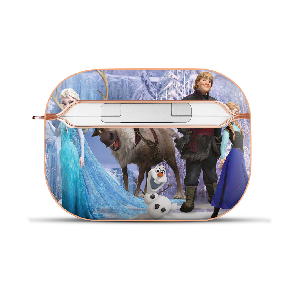 （画像用） アナと雪の女王 アンナ エルサ Frozen Anna Elsa 【AirPods Pro用】ハードシェル保護ケース｜耐衝撃・防指紋・カラビナ付き商品仕様