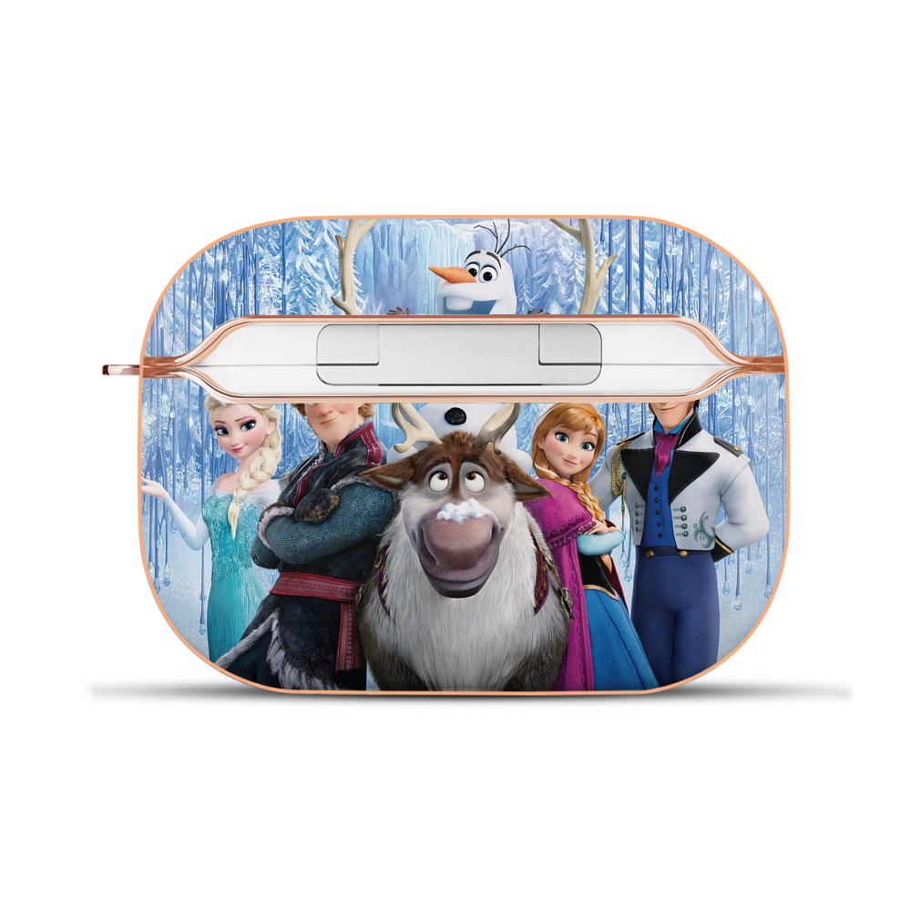 （画像用） アナと雪の女王 アンナ エルサ Frozen Anna Elsa 【AirPods Pro用】ハードシェル保護ケース｜耐衝撃・防指紋・カラビナ付き商品仕様