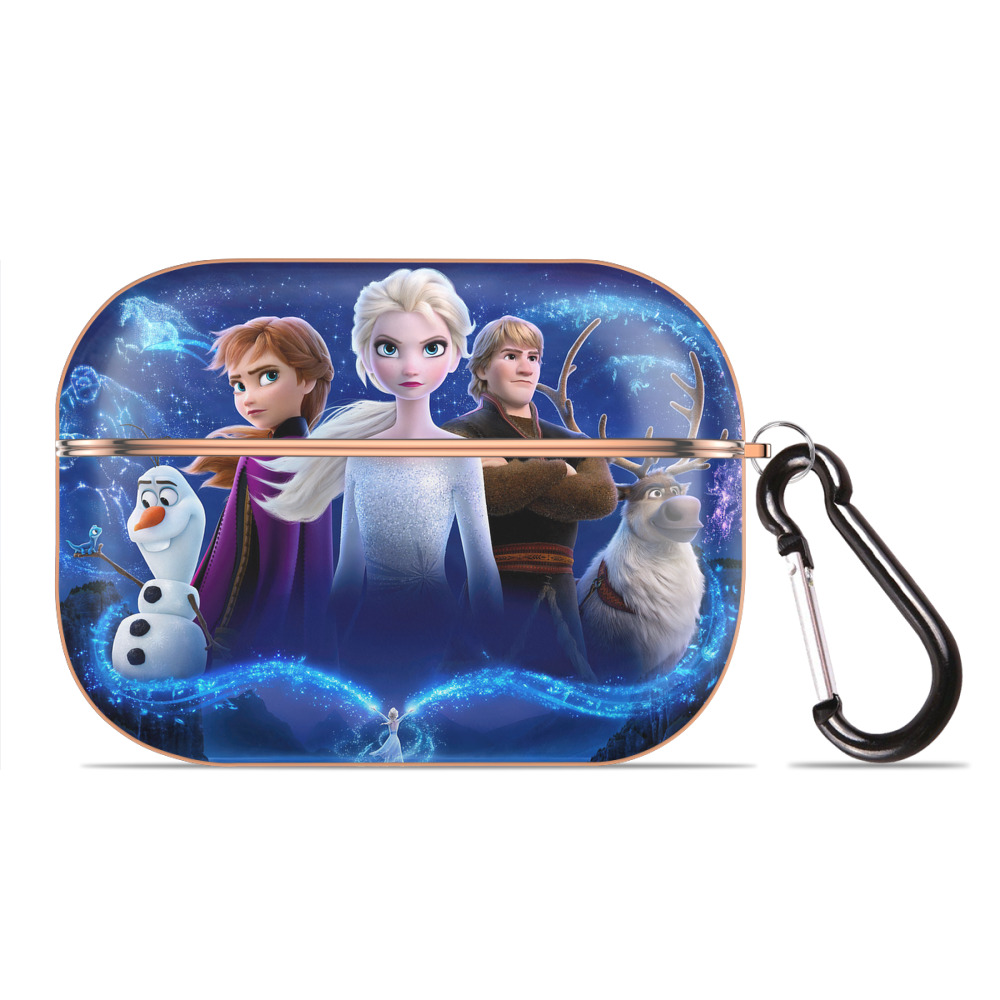 （画像用） アナと雪の女王 アンナ エルサ Frozen Anna Elsa 【AirPods Pro用】ハードシェル保護ケース｜耐衝撃・防指紋・カラビナ付き商品仕様
