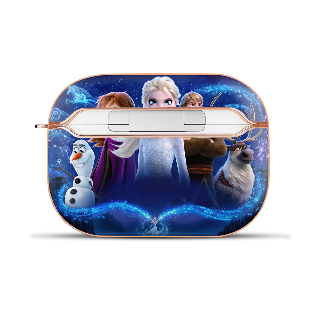 （画像用） アナと雪の女王 アンナ エルサ Frozen Anna Elsa 【AirPods Pro用】ハードシェル保護ケース｜耐衝撃・防指紋・カラビナ付き商品仕様