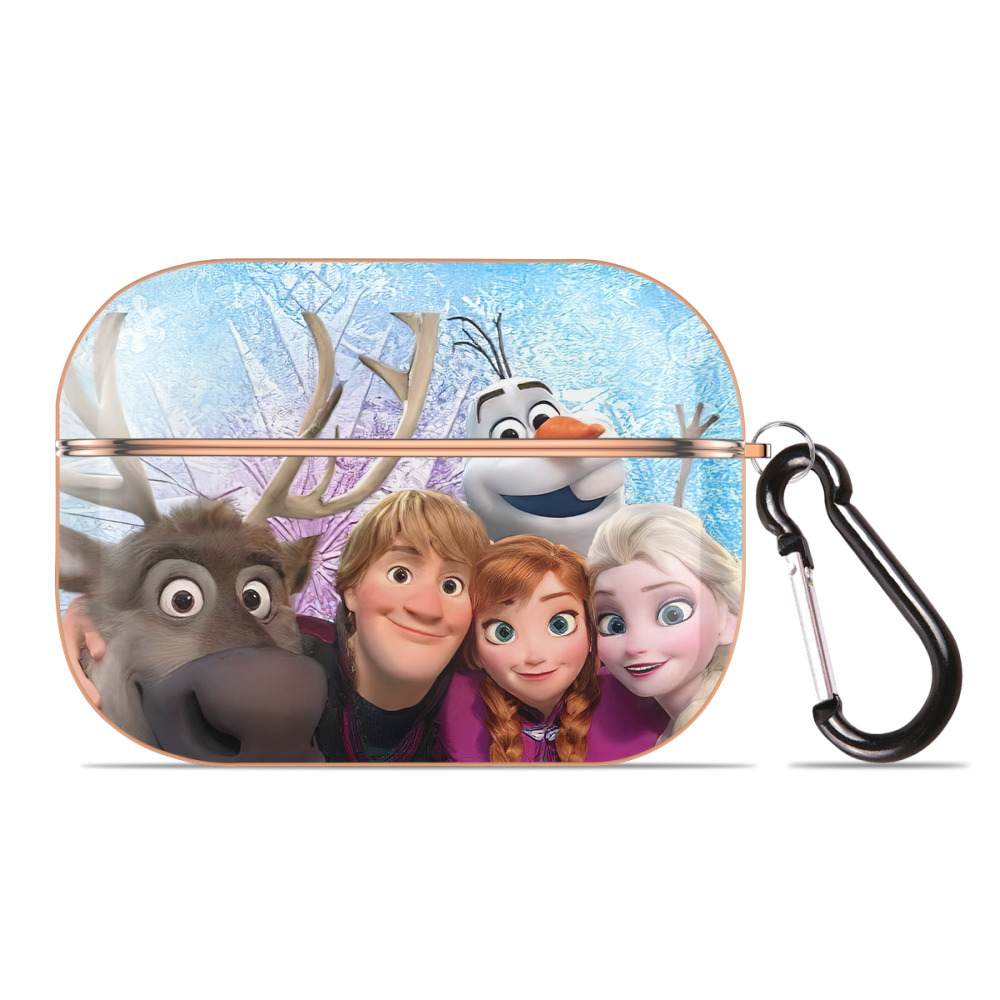 （画像用） アナと雪の女王 アンナ エルサ Frozen Anna Elsa 【AirPods Pro用】ハードシェル保護ケース｜耐衝撃・防指紋・カラビナ付き商品仕様