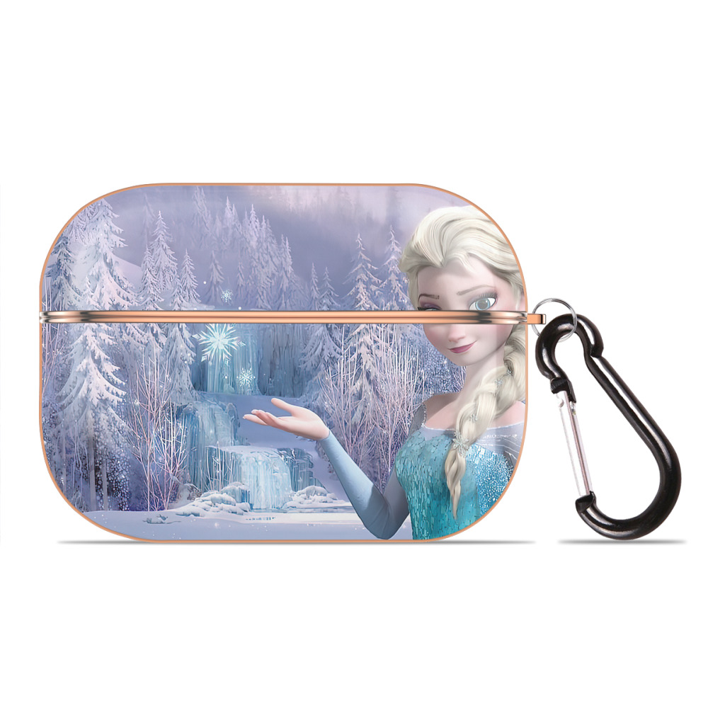 （画像用） アナと雪の女王 アンナ エルサ Frozen Anna Elsa 【AirPods Pro用】ハードシェル保護ケース｜耐衝撃・防指紋・カラビナ付き商品仕様