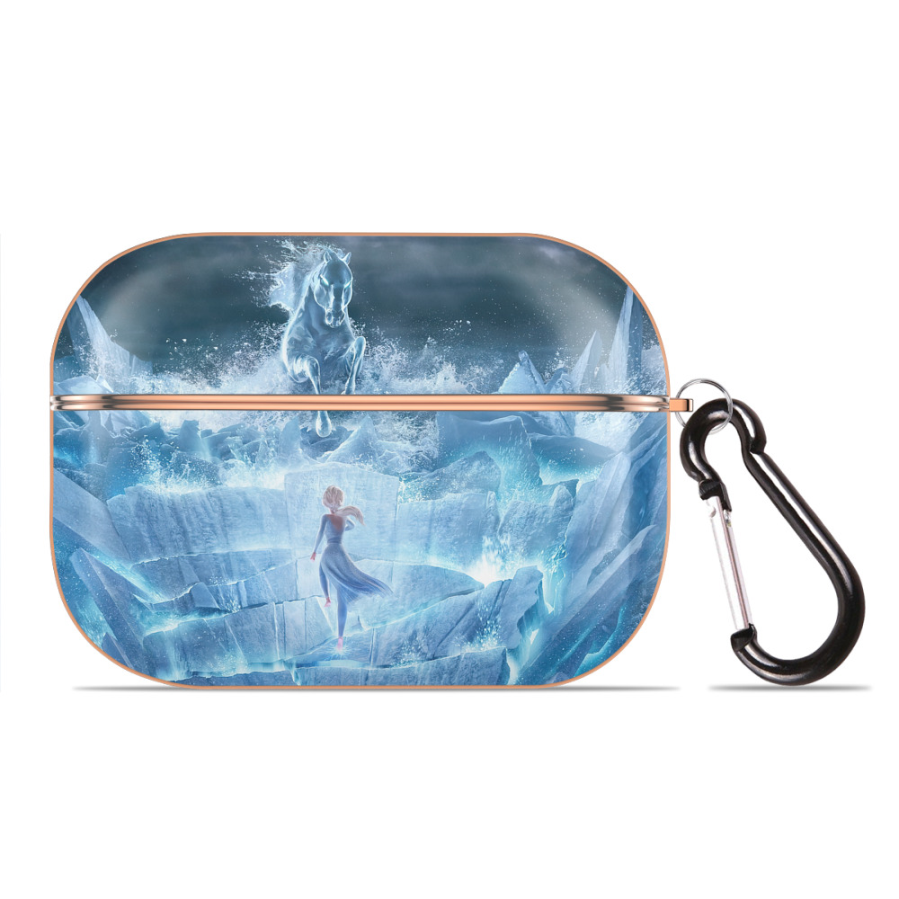 （画像用） アナと雪の女王 アンナ エルサ Frozen Anna Elsa 【AirPods Pro用】ハードシェル保護ケース｜耐衝撃・防指紋・カラビナ付き商品仕様