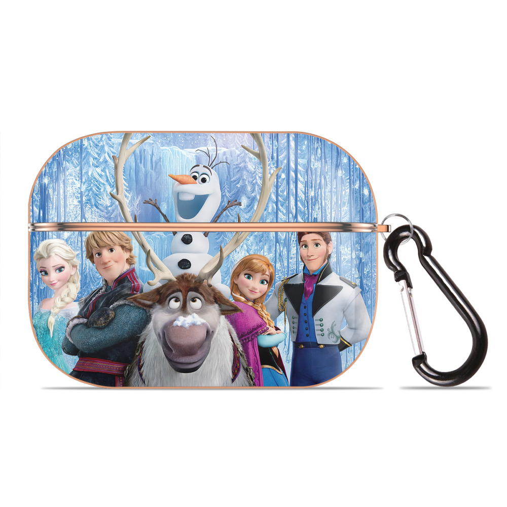 （画像用） アナと雪の女王 アンナ エルサ Frozen Anna Elsa 【AirPods Pro用】ハードシェル保護ケース｜耐衝撃・防指紋・カラビナ付き商品仕様