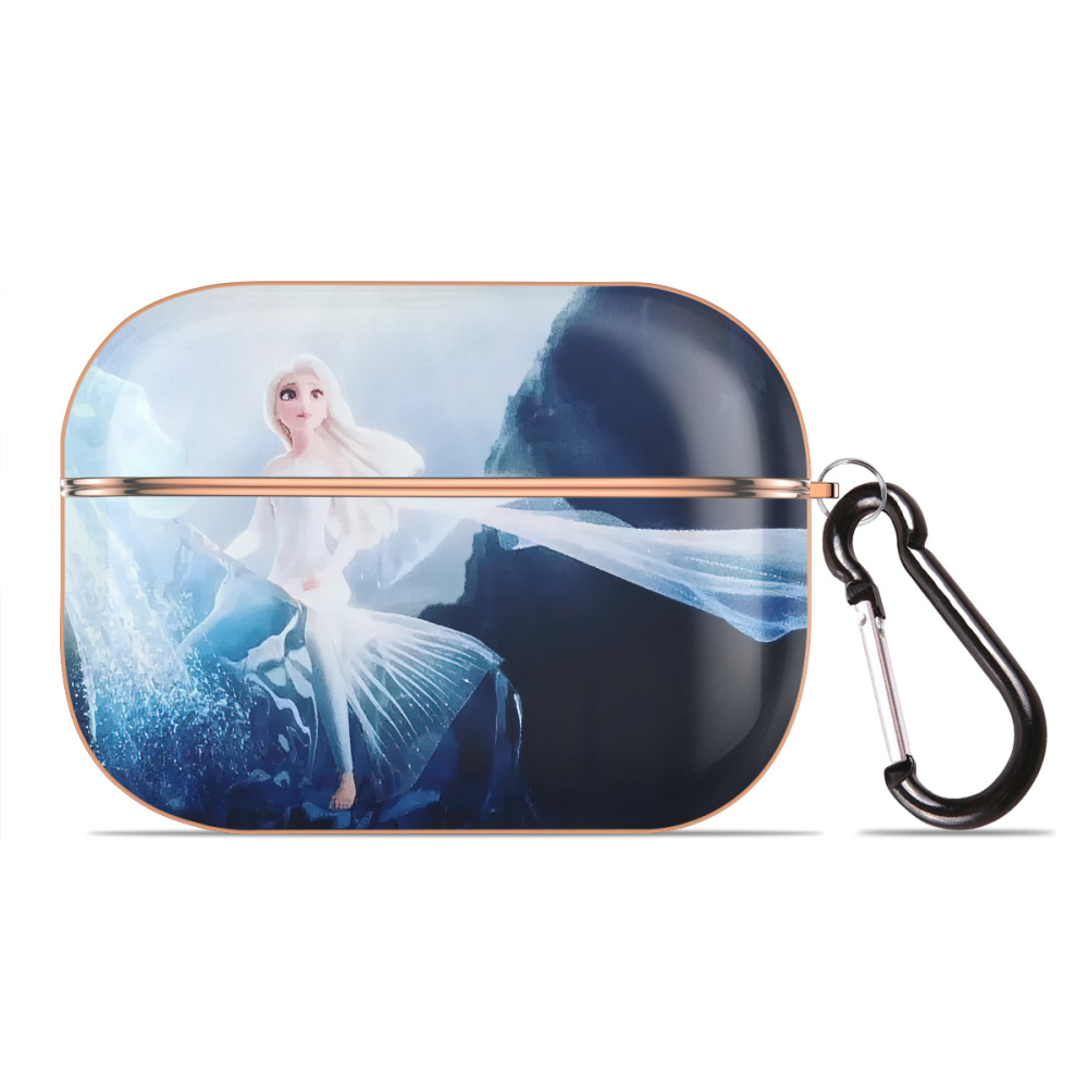 （画像用） アナと雪の女王 アンナ エルサ Frozen Anna Elsa 【AirPods Pro用】ハードシェル保護ケース｜耐衝撃・防指紋・カラビナ付き商品仕様
